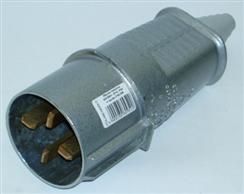 WTYCZKA SIŁOWA PRZENOŚNA METALOWA 63/4 IP44 500V PŁASKIE STYKI