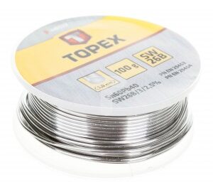 LUT CYNOWY 60% SN, DRUT 1.5 MM, 100 G TOPEX