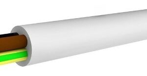 H05VV-F OWY 4X 4.0 ŻO BIAŁY PRZEWÓD OKRĄGŁY MIĘKKI 300/500V DO ODBIORNIKÓW RUCHOMYCH