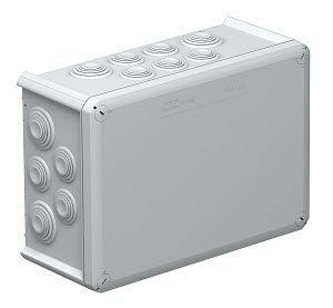 T350 PUSZKA INSTALACYJNA NT 201X285X120 POKRYWA PEŁNA IP66 IK05 JASNOSZARY T-SERIA