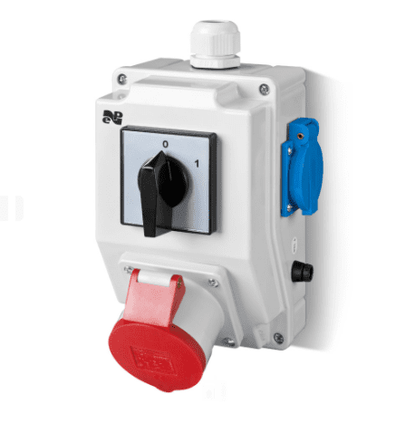 RS-Z ZESTAW INSTALACYJNY 0-1 1X 230V 1X 16/5 IP44 SZARY