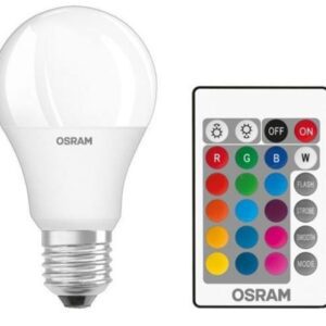 LED STAR+ ŻARÓWKA LED BULB RGBW 9/60W E27 230V ŚCIEMNIALNA 827 WW 2700K 806LM 200ST A60 + PILOT