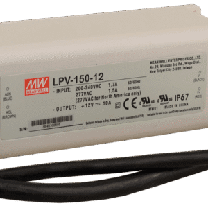LPV LED POWER SUPPLY 120W / 150VA 10.0A 180-305V AC / 12V DC IP67