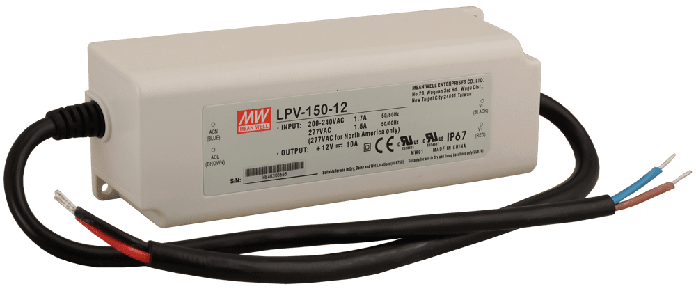 LPV ZASILACZ LED 120W / 150VA 10.0A 180-305V AC / 12V DC IP67