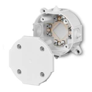 P5 PUSZKA INSTALACYJNA NT FI80X38 IP41 4 DŁAWIKI Z WKŁADEM 4X2.5 BIAŁY