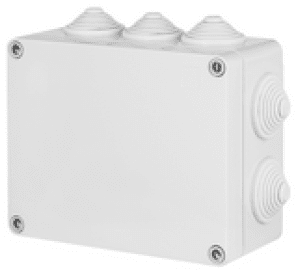 PUSZKA INSTALACYJNA NT 198X163X80 IP55 IK07 10 DŁAWIKÓW SZARY INDUSTRIAL