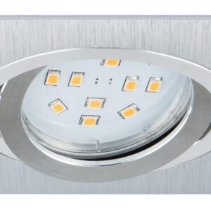 TERNI 1 ALUMINIUM SZCZOTKOWANE OPRAWA SUFITOWA KWADRAT PT 1X GU10/ 5W IP20 ODLEW ALUMINIOWY