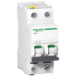 Schneider Electric Wyłącznik nadprądowy Acti9 iC60N-C10-2 C 10A 2-biegunowy, A9F04210