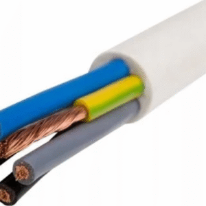 H05VV-F OWY 5X 0.75 ŻO BIAŁY PRZEWÓD OKRĄGŁY MIĘKKI 300/500V DO ODBIORNIKÓW RUCHOMYCH