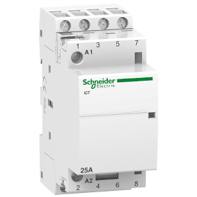 Schneider Electric Modular Contactor Acti9 iCT50-25-40-24 25A 4NO 50Hz 24 VAC, A9C20134