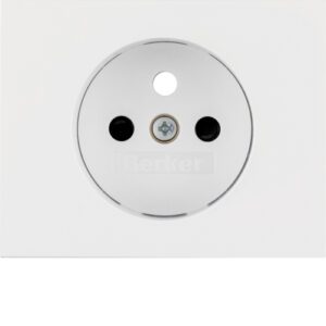 K.1 WHITE MODULE SOCKET PLATE 1X S/UP WITH COVERS ONE PLATFORM