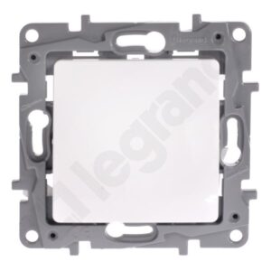 NILOE 2/ ECO WHITE MODULE SINGLE POLE SWITCH SPRING TERMINALS 10AX 250V