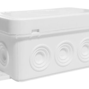 V8 PUSZKA INSTALACYJNA NT 80X45X41 IP54 IK07 PUSTA 8-WLOTOWA Z OSŁABIENIAMI KLIK BIAŁY