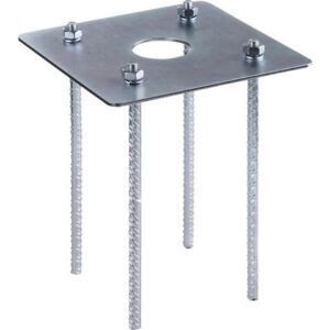 PATHWAY FOUNDATION KIT SILVER MOUNTING ELEMENT FOR PATHWAY LAMP SERIES STEEL