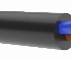 H05RR-F OW 2X 1.0 BLACK RUBBER ROUND SOFT CABLE 300/500V FOR MOVABLE DEVICES REEL
