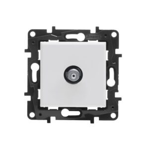 NILOE STEP MODULE WHITE TV SOCKET TYPE "F" TERMINAL STAR 1.5DB 0-2400MHZ