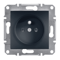 Schneider Electric Asfora, gniazdo 2P+PE bez ramki, antracyt, EPH2800171