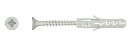 KOŁEK ROZPOROWY FIX FI 10 Z WKRĘTEM 6,0X60 MM POLIPROPYLEN