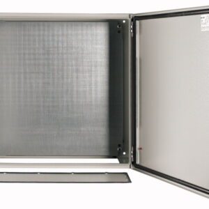 CS 66/250 OBUDOWA METALOWA NT 600X600X250 DRZWI PEŁNE Z PŁYTĄ IP65 SZARY