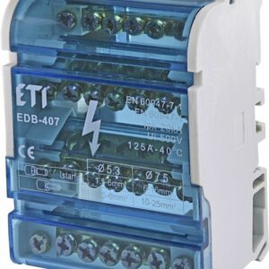 EDB-407 BLOK ROZDZIELCZY 125A 4X (5X FI5.3), 4X (2X FI7.5) ETIBOX