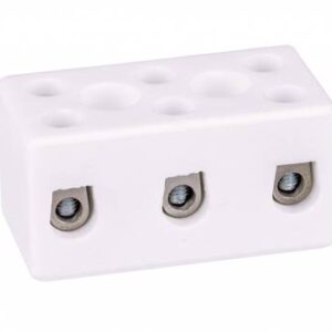 CPO-10A-3P ZŁĄCZKA GWINTOWA PORCELANOWA 6MM2, 3 TORY, BIAŁY