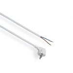 PZ1-01.5-1 BIAŁY SZNUR PRZYŁĄCZENIOWY 1.5M H05VV-F 3X1.0 OKRĄGŁY WTYCZKA KĄTOWA UNISCHUKO