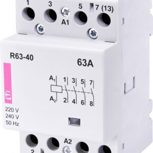 R 63-40 STYCZNIK MODUŁOWY 63A 4P 4Z 3M 230V AC ETICON