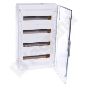 XL3 125 ROZDZIELNIA PLASTIKOWA NT 72M 4X 18M N+PE IP40 IK08 750X450X150 DRZWI TRANSPARENTNE BIAŁY