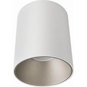 EYE TONE WHITE/SILVER CEILING SPOTLIGHT TUBE NT 1XGU10/10W IP20 STEEL COATED/ PLASTIC AB PROM.