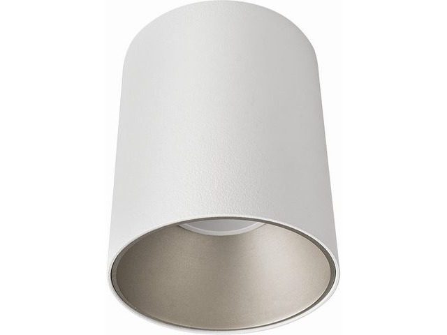 EYE TONE WHITE/SILVER CEILING SPOTLIGHT TUBE NT 1XGU10/10W IP20 STEEL COATED/ PLASTIC AB PROM.