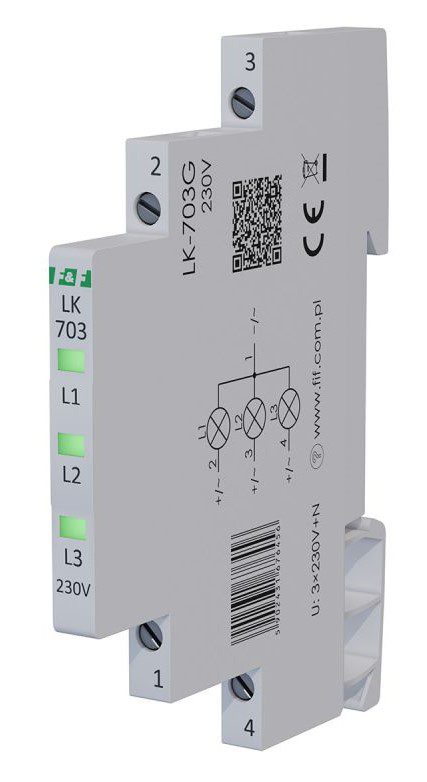 LK-703G MODULE SIGNAL LIGHT 3X LED 0.3M 230V GREEN/ GREEN/ GREEN