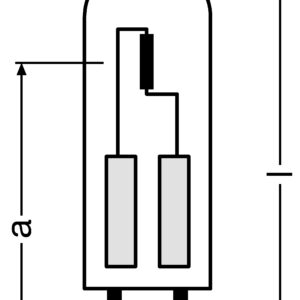 HALOSTAR STARLITE HALOGEN BULB CAPSULE 20W GY6.35 12V CLEAR WW 2800K 375LM