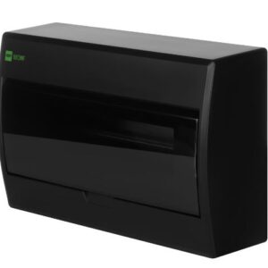 ELEGANT ROZDZIELNIA PLASTIKOWA NT 12M 1X 12M N+PE IP40 IK05 198X298X96 DRZWI DYMNE CZARNY