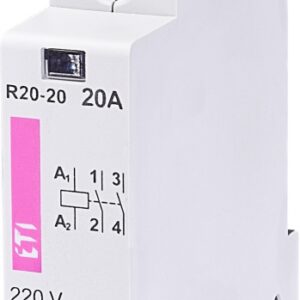 R 20-20 STYCZNIK MODUŁOWY 20A 2P 2Z 1M 230V AC ETICON