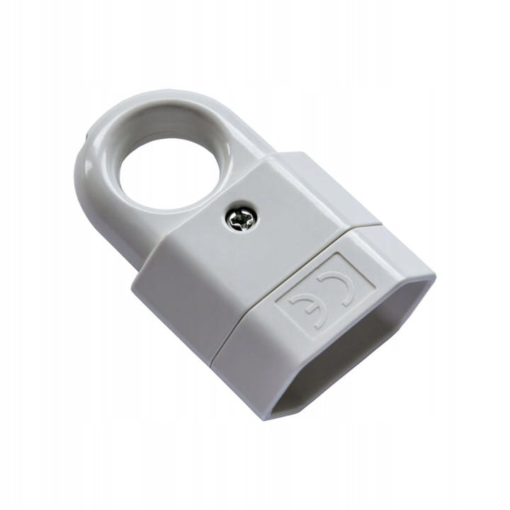 GP2C PORTABLE FLAT SOCKET 1X B/U WITH HANDLE WHITE