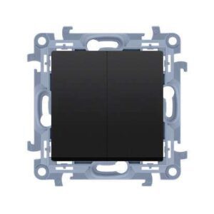 SIMON 10 BLACK MATT MODULE SERIES SWITCH SELF-LOCKING 10AX 250 V