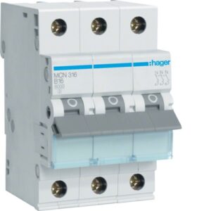 MCN316E CIRCUIT BREAKER C 16A 3P 3M 6KA