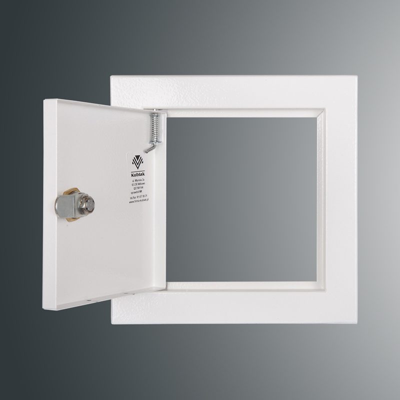 SP DRZWI REWIZYJNE 150X150 ZAMEK BIAŁE