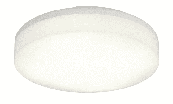 GAMMA BASIC BIAŁY OPRAWA PLAFON LED OKRĄGŁY 10W NW 4000K 1240LM IP54 IK10 FI280 PC/PP+ CZUJNIK RUCHU