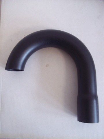 ZKZ 75 KOLANKO ZWROTNE 180ST PRZYŁĄCZENIOWE DO BE75 CZARNY