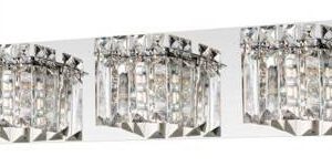 FUERTESCUSA CHROM/ TRANSPARENTNY OPRAWA ŚCIENNA KINKIET NT 3X G9/ 3W IP20 STAL/ KRYSZTAŁ