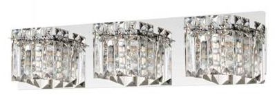 FUERTESCUSA CHROM/ TRANSPARENTNY OPRAWA ŚCIENNA KINKIET NT 3X G9/ 3W IP20 STAL/ KRYSZTAŁ