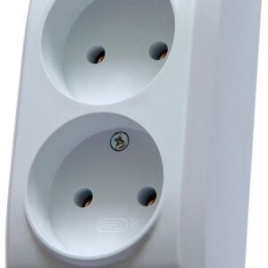 BIS BIAŁY GNIAZDO NT 2X B/U NT IP20 ZACISKI ŚRUBOWE 16A 250V