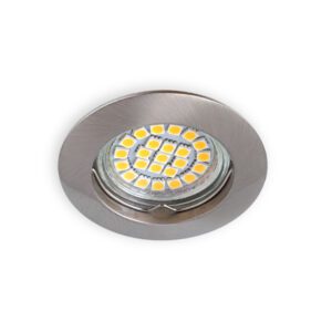 SIGMA-S C/M CHROM MAT CEILING MOUNT FIXTURE PT ROUND FIXED GU5.3 IP20 ALUMINUM