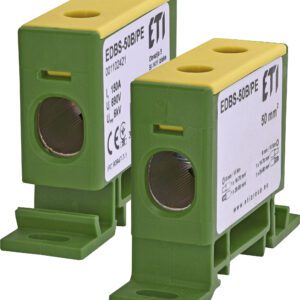 EDBS-50B/PE 1-TRACK TERMINAL BLOCK THROUGH 16-50MM2 YELLOW/GREEN ETIBOX