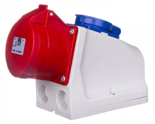 GNIAZDO KOMBI 1X 230V 1X 16/5 IP44 230V + 400V