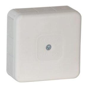 VP-31 PUSZKA INSTALACYJNA NT 85X85X37 IP55 IK07 PUSTA 12-WLOTOWA DŁAWIKI GUMOWE BIAŁY