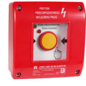 PWP1-W01-A-11-2LED7 RĘCZNY PRZYCISK PRZECIWPOŻAROWEGO WYŁĄCZNIKA PRĄDU