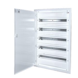 ERP24-5 ROZDZIELNIA PLASTIKOWA PT 120M 5X 24M N+PE IP40 IK08 813X523X120 DRZWI PEŁNE METAL BIAŁY