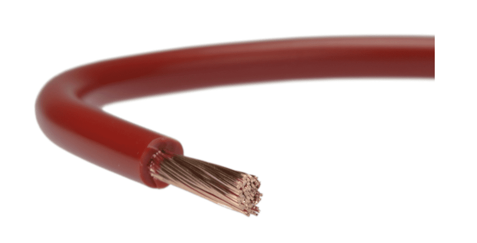 H05V-K LGY 1.0 RED SINGLE-CORE FLEXIBLE CABLE 300/500V CLASS 5